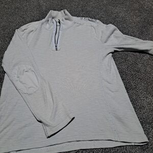 Light Gray Quarter-Zip Pullover